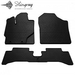 CAR RUBBER FLOOR MATS BLACK TOYOTA YARIS III Hybrid (2014-2020) STINGRAY