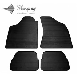 CAR RUBBER FLOOR MATS BLACK VOLKSWAGEN PASSAT B3 (1988-1993) STINGRAY