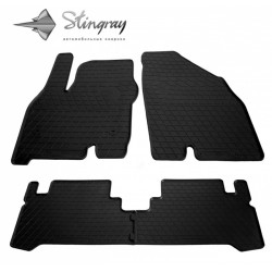 CAR RUBBER FLOOR MATS BLACK CHEVROLET BOLT (2016-...) STINGRAY