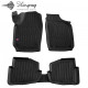 CAR RUBBER FLOOR MATS BLACK SKODA FABIA I (1999–2007) 3D STINGRAY