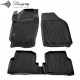 CAR RUBBER FLOOR MATS BLACK SKODA FABIA III (2014-...) 3D STINGRAY