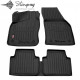 CAR RUBBER FLOOR MATS BLACK VW TIGUAN ALLSPACE (2017-...) 3D STINGRAY