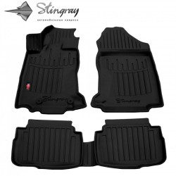 CAR RUBBER FLOOR MATS BLACK SUBARU OUTBACK VI (2020-...) 3D STINGRAY