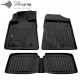 CAR RUBBER FLOOR MATS BLACK TOYOTA AVENSIS II (2003-2009) 3D STINGRAY