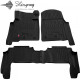 CAR RUBBER FLOOR MATS BLACK LEXUS LX (2011-...) 3D STINGRAY