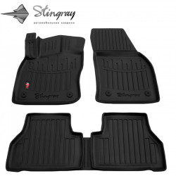 ALFOMBRILLAS DE GOMA NEGRAS PARA VOLKSWAGEN CADDY IV (2020-...) 3D STINGRAY