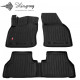 CAR RUBBER FLOOR MATS BLACK VOLKSWAGEN CADDY IV (2020-...) 3D STINGRAY