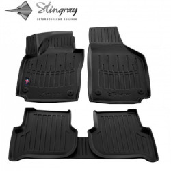 ALFOMBRILLAS DE GOMA NEGRAS PARA VOLKSWAGEN GOLF Plus (2005-2014) 3D STINGRAY