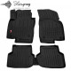 CAR RUBBER FLOOR MATS BLACK VOLKSWAGEN JETTA (2010-2018) 3D STINGRAY