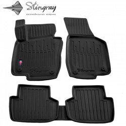 CAR RUBBER FLOOR MATS BLACK VW PASSAT B8 USA (2018-...) 3D STINGRAY