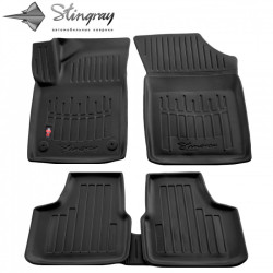 CAR RUBBER FLOOR MATS BLACK SEAT MII (2012-...) 3D STINGRAY