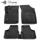 CAR RUBBER FLOOR MATS BLACK VOLKSWAGEN UP! (2012-...) 3D STINGRAY