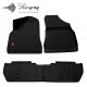 CAR RUBBER FLOOR MATS BLACK PEUGEOT PARTNER II (2008-2018) 3D STINGRAY