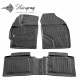 CAR RUBBER FLOOR MATS BLACK TOYOTA PRIUS (2009-2015) 3D STINGRAY