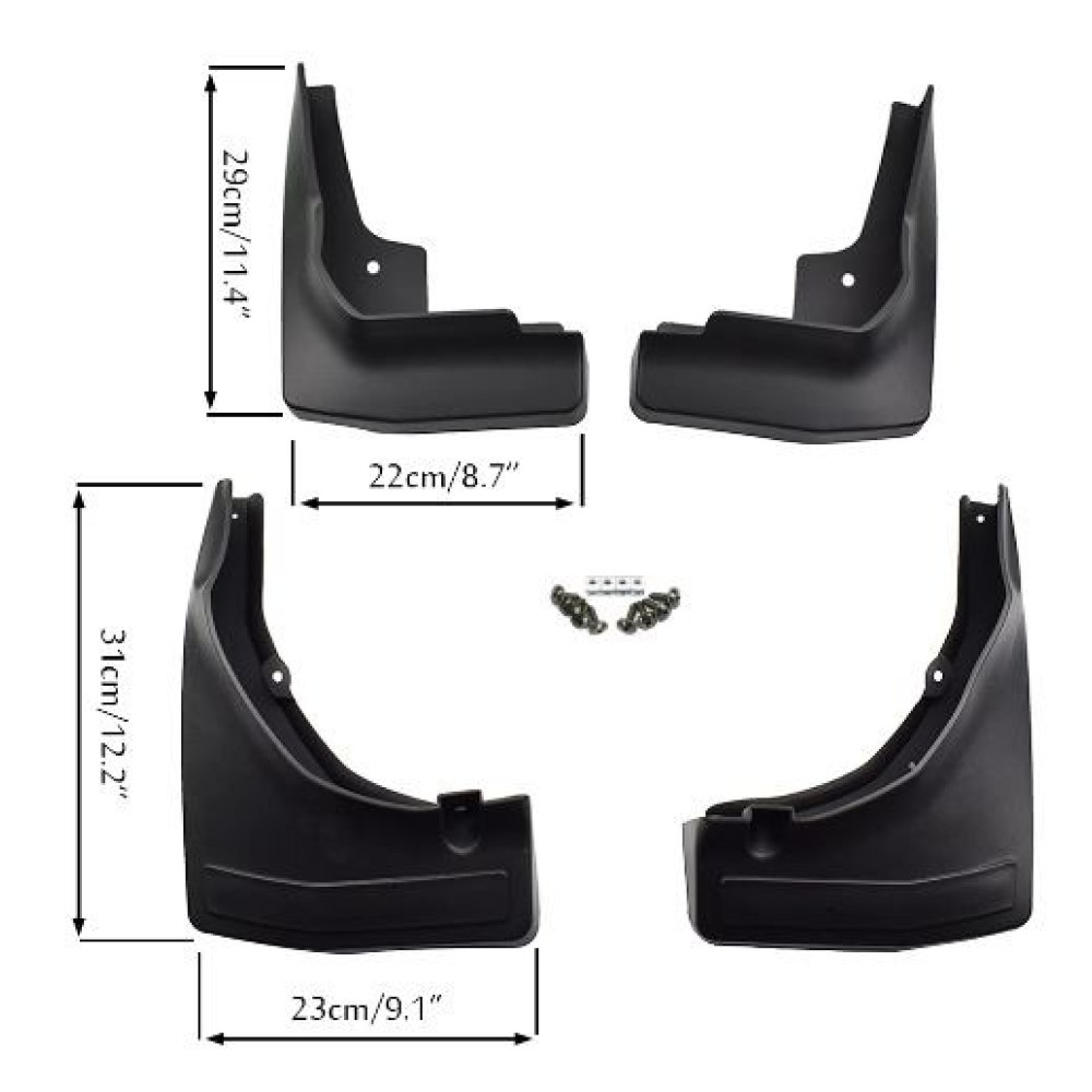 Car mud flaps MB GLC (2014-2016) (car without running board)