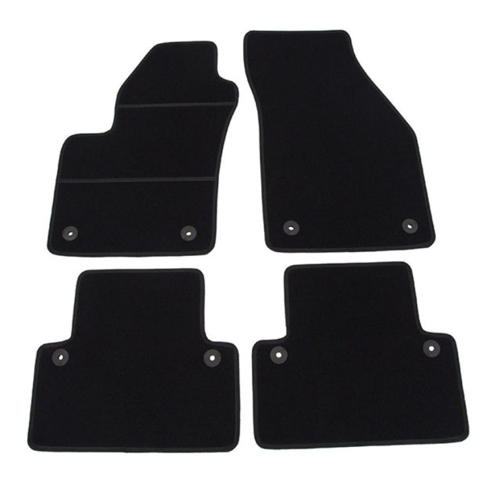 Car textile mats black VOLVO C30 (2006-2012) ELEGANT