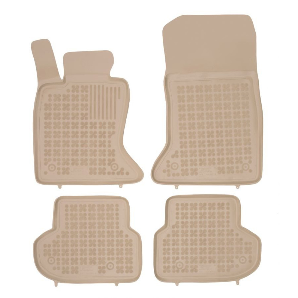 Car rubber floor mats beige BMW 5 F10/F11 Facelift (2013-2017) 200717B