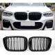 Front grills black gloss BMW X3/X4 G01/G02 Double Stripe Piano Black (2017-...) 