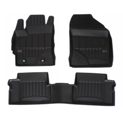 Car rubber floor mats black TOYOTA AURIS II (2013-2018) 3D FROGUM