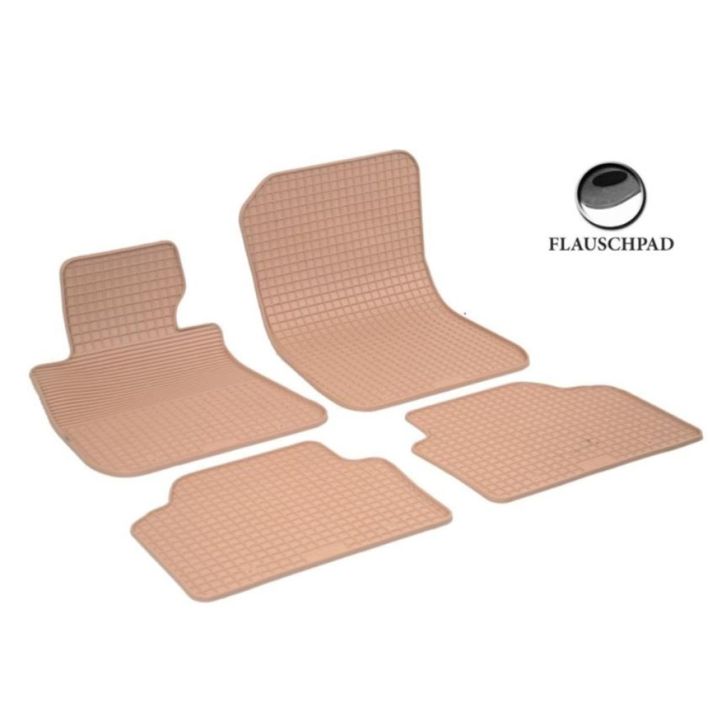 Car rubber mats beige BMW 3 E90/E91 (2005-2012) GUZU