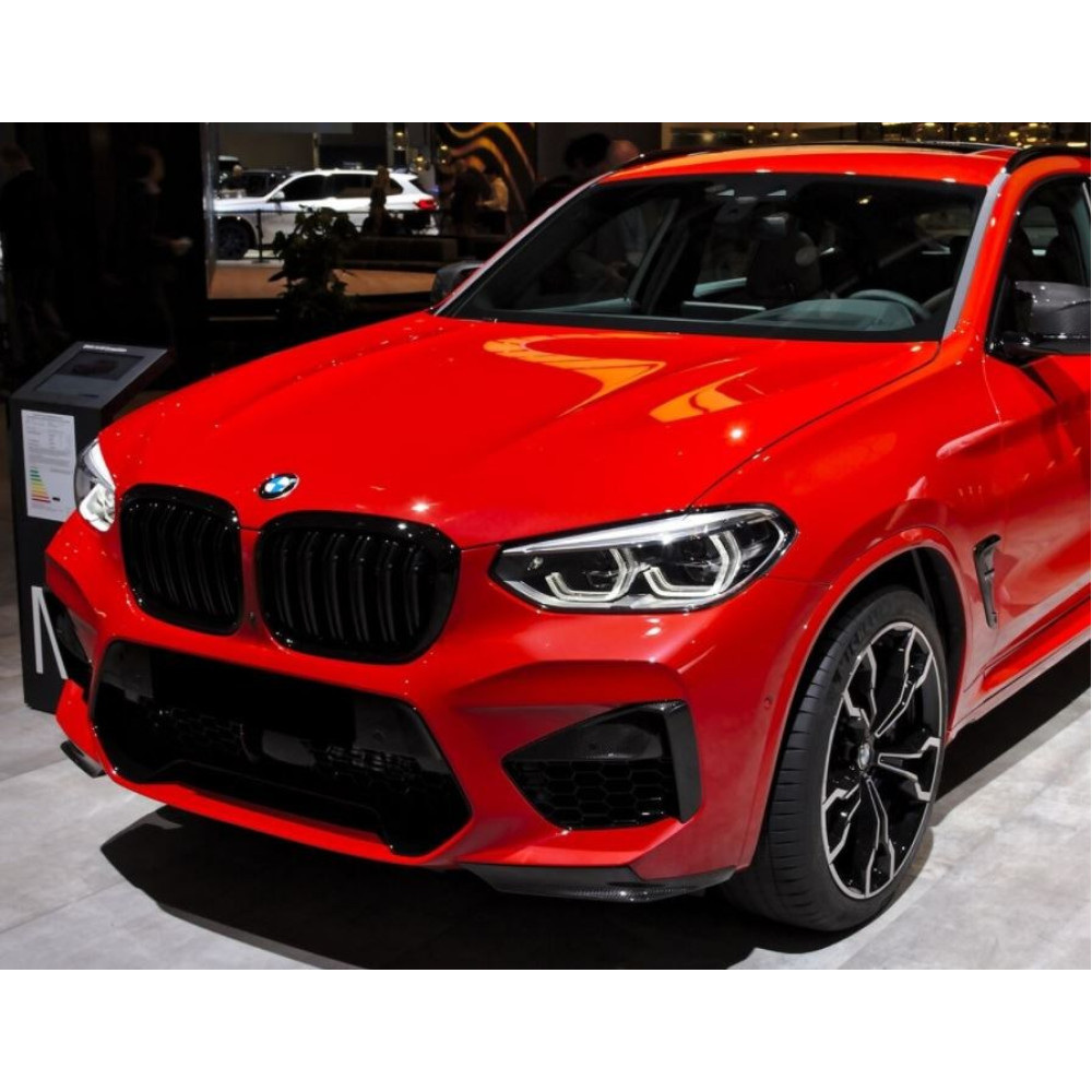 Front grills black gloss BMW X3/X4 G01/G02 Double Stripe Piano Black (2017-...) 