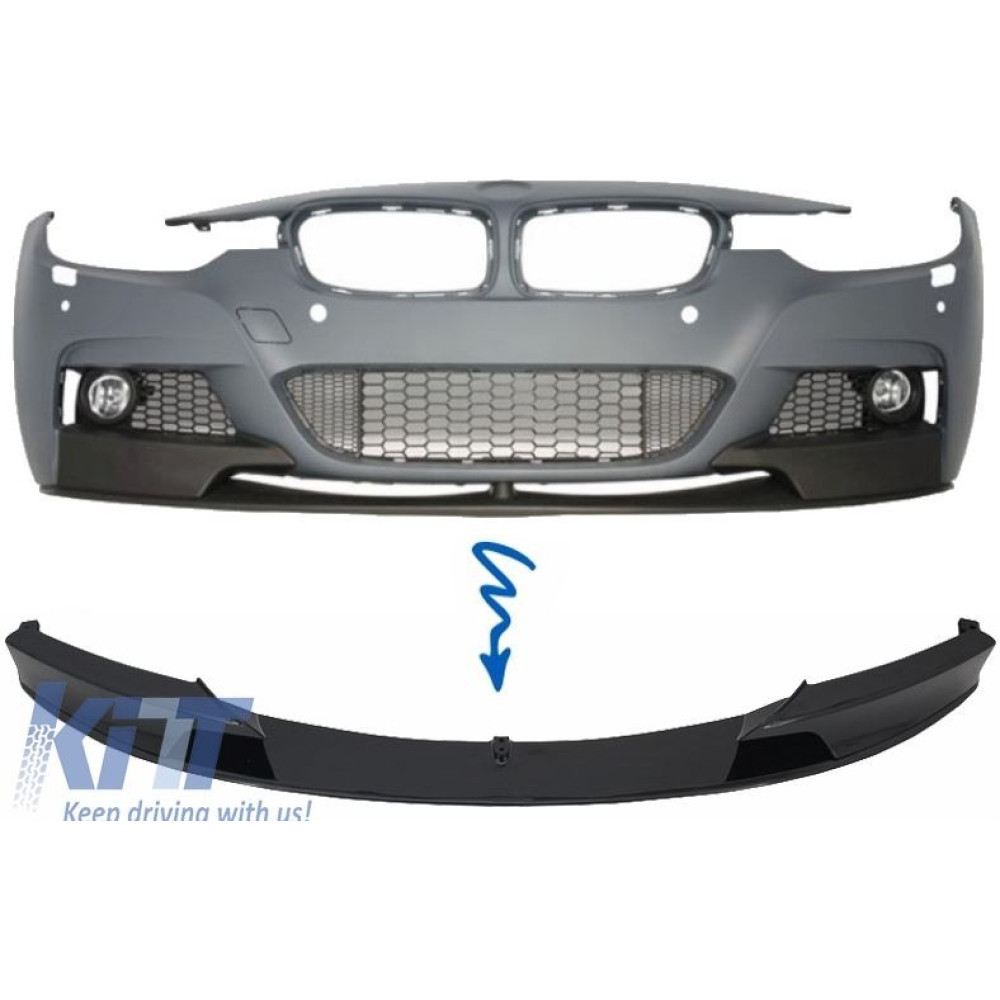 Front bumper spoiler BMW 3 F30/F31 M-pack (2012-2018) 