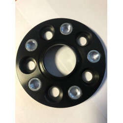 Wheel spacer black with thread 25mm 5x120 72.6 M12x1.5 (1 pcs.)