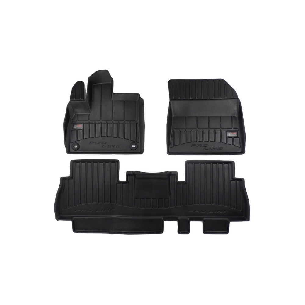 Car rubber floor mats black CITROEN BERLINGO III (2018-...) 3D FROGUM