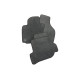 Car textile mats black RENAULT ZOE (2019-...) PREMIUM