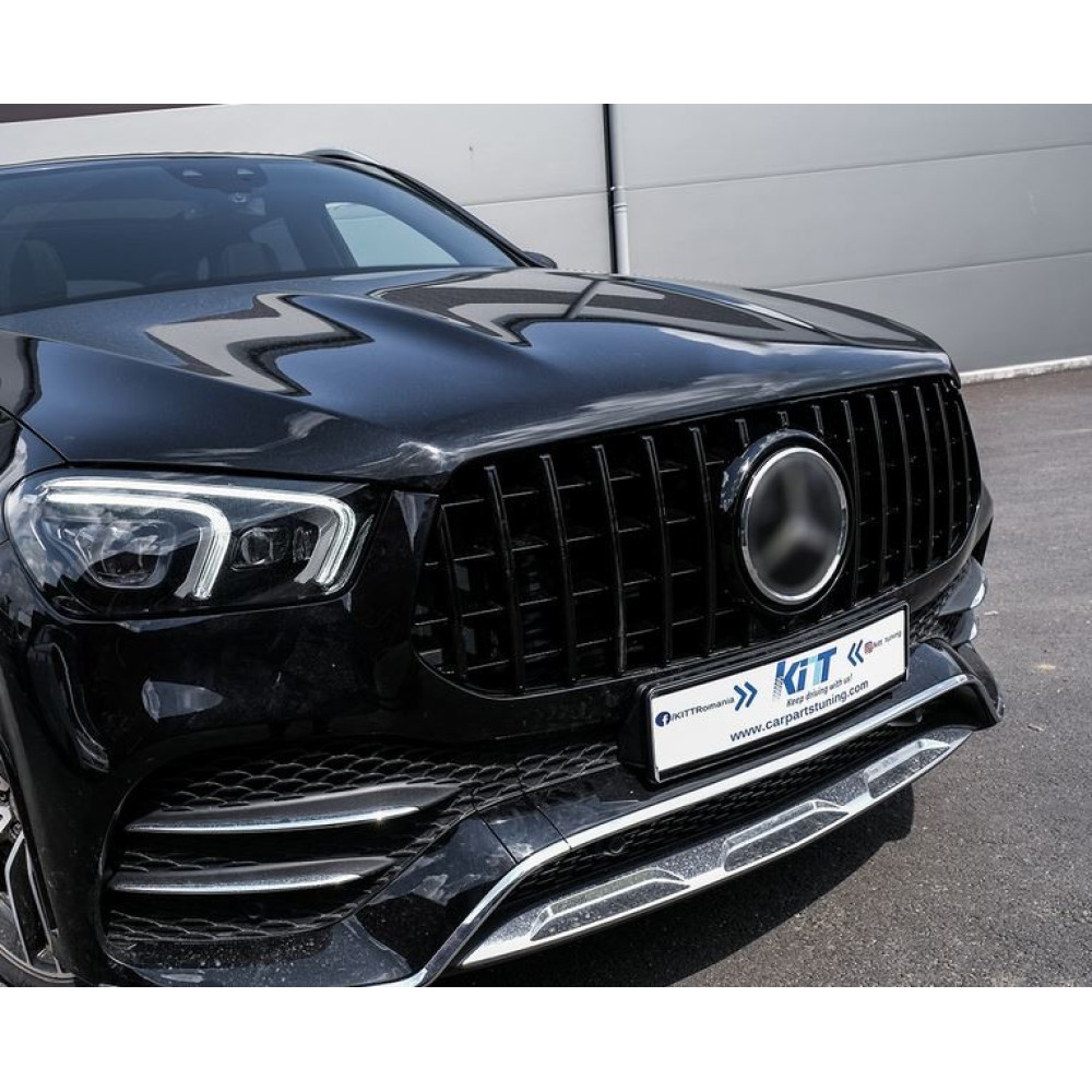 Front grill MB GLE-class II W167/C167 (2019-...) Panamericana Style All-black
