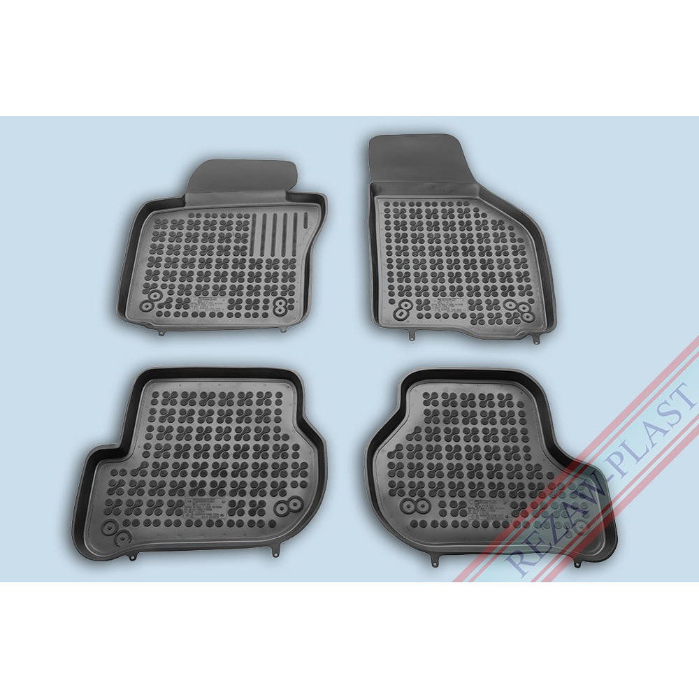 Car rubber floor mats black SEAT LEON II (2005-2013)  200206