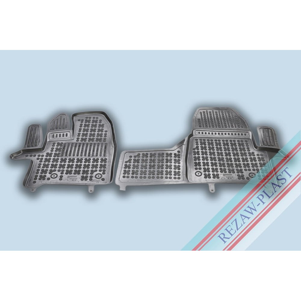 Car rubber floor mats black FORD TOURNEO Custom (2s.)(2018-...) 200636