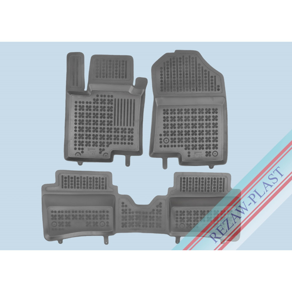 Car rubber floor mats black HYUNDAI BAYON (2021-...) 201627