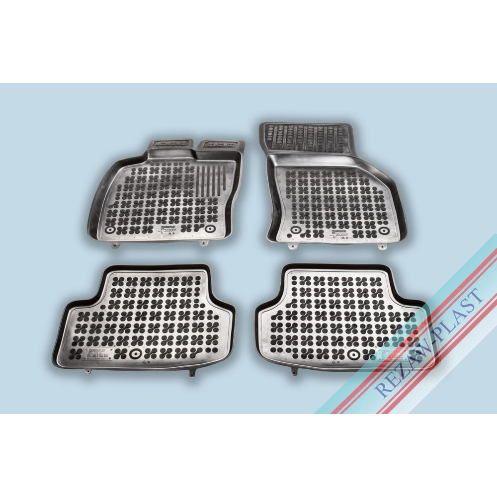 Car rubber floor mats black SEAT LEON III (2013-...) 202007