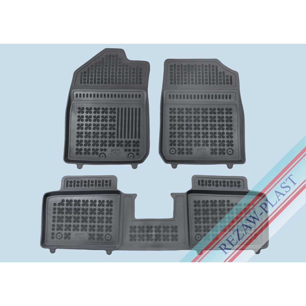 Car rubber floor mats black DACIA SPRING (2021-...) 203412