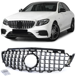 Front grill MB E-class W213 Chrome/Black (2016-...) 34212