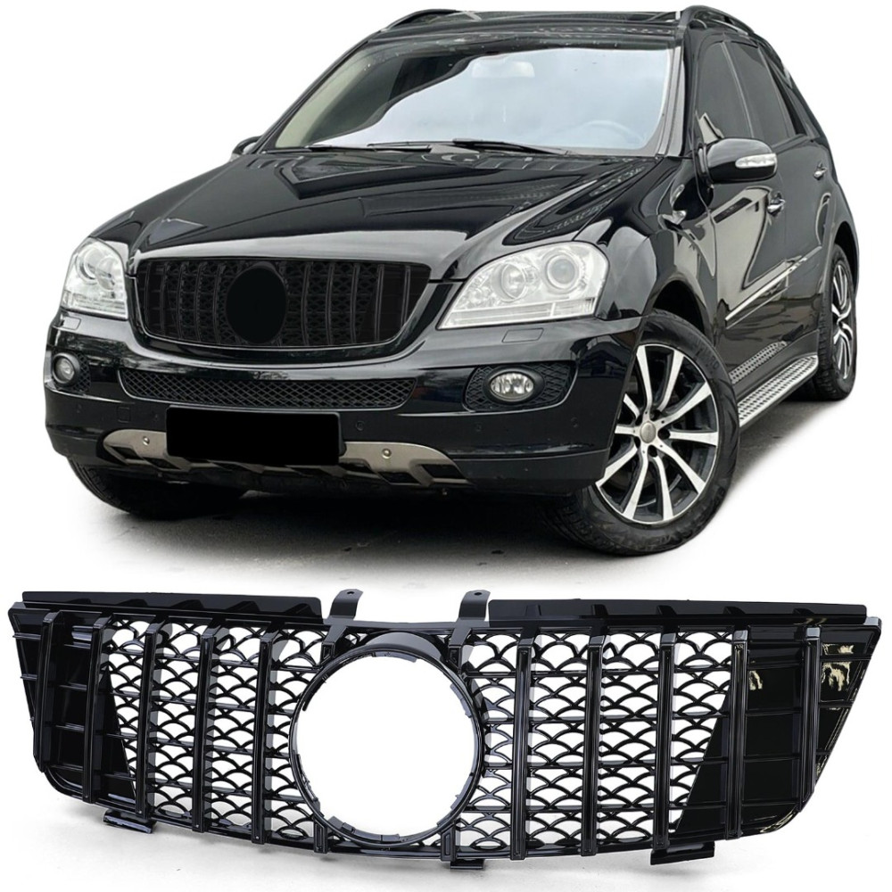 Front grill black gloss MB ML W164 (2005-2008) 40041