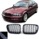 Front grills black gloss BMW 3 E46 Double Stripe (1998-2001) 40213