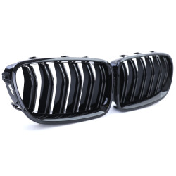 Parrillas delanteras negro brillante BMW 5 F10/F11 Double Stripe M Design Piano Black (2010-2016)