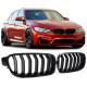 Front grills black gloss BMW 3 F30/F31 Double Stripe M Design Piano Black (2012-2018)