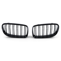 Front grills black gloss BMW 3 E90/E91 Facelift Double Stripe M Design Piano Black (2008-2011)