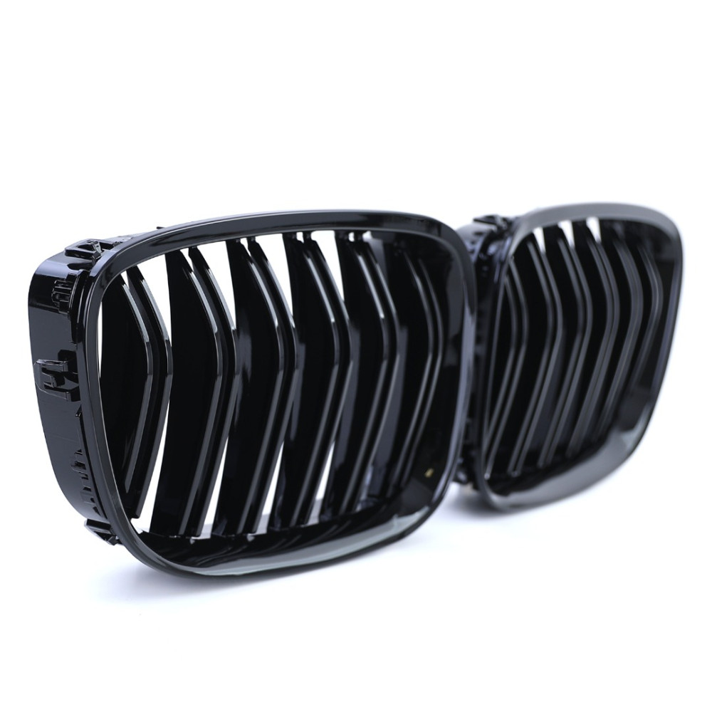 Front grills black gloss BMW 5 GT F07 Double Stripe (2009-2017) 40402