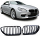 Front grills black gloss BMW 6 Serie F06/F12/F13 Double Stripe (2012-...) 40403
