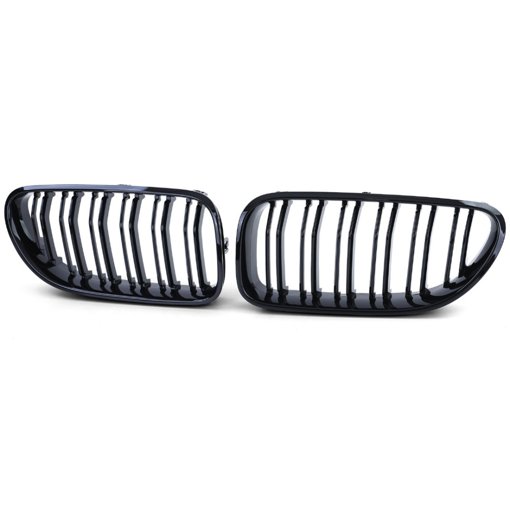 Front grills black gloss BMW 6 Serie F06/F12/F13 Double Stripe (2012-...) 40403