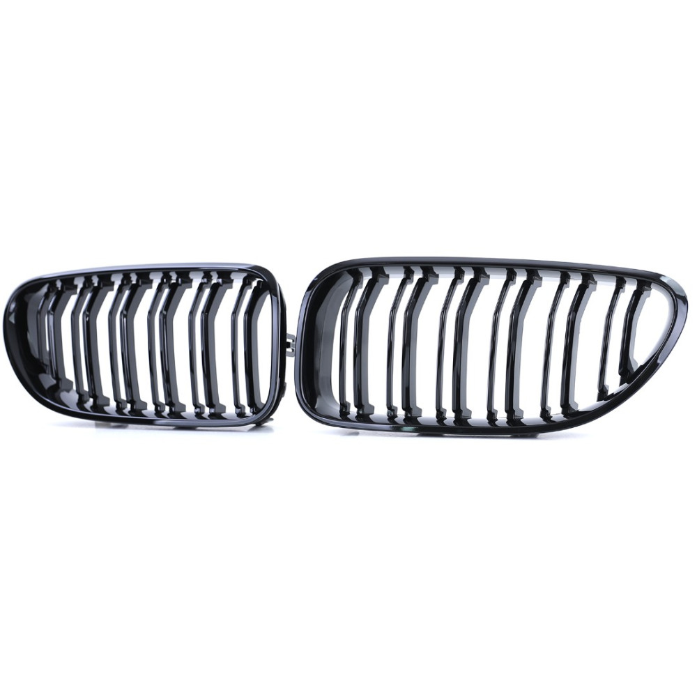 Front grills black gloss BMW 6 Serie F06/F12/F13 Double Stripe (2012-...) 40403