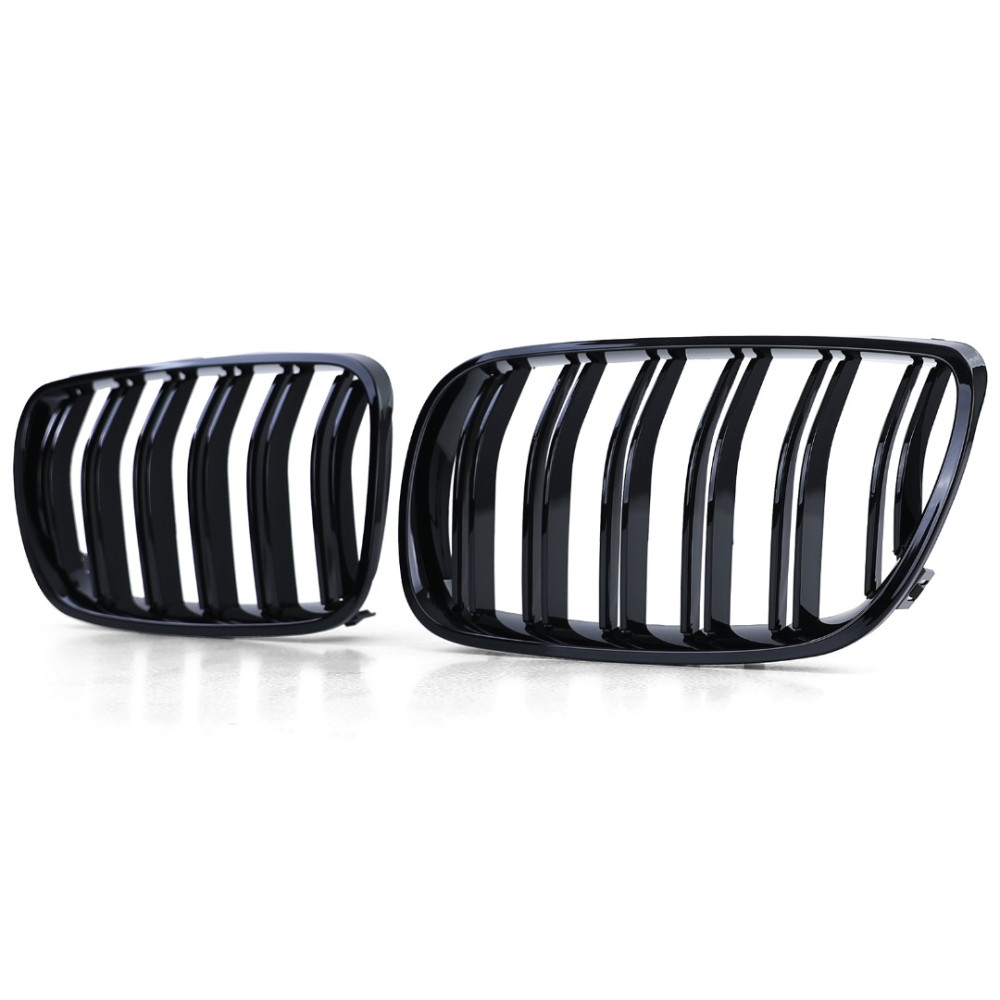 Front grills black gloss BMW X3 E83 Facelift Double Stripe (2006-2010) 40411