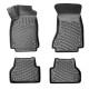 CAR RUBBER FLOOR MATS BLACK 3D AUDI A5 SPORTBACK (2009-2016) RIZLINE