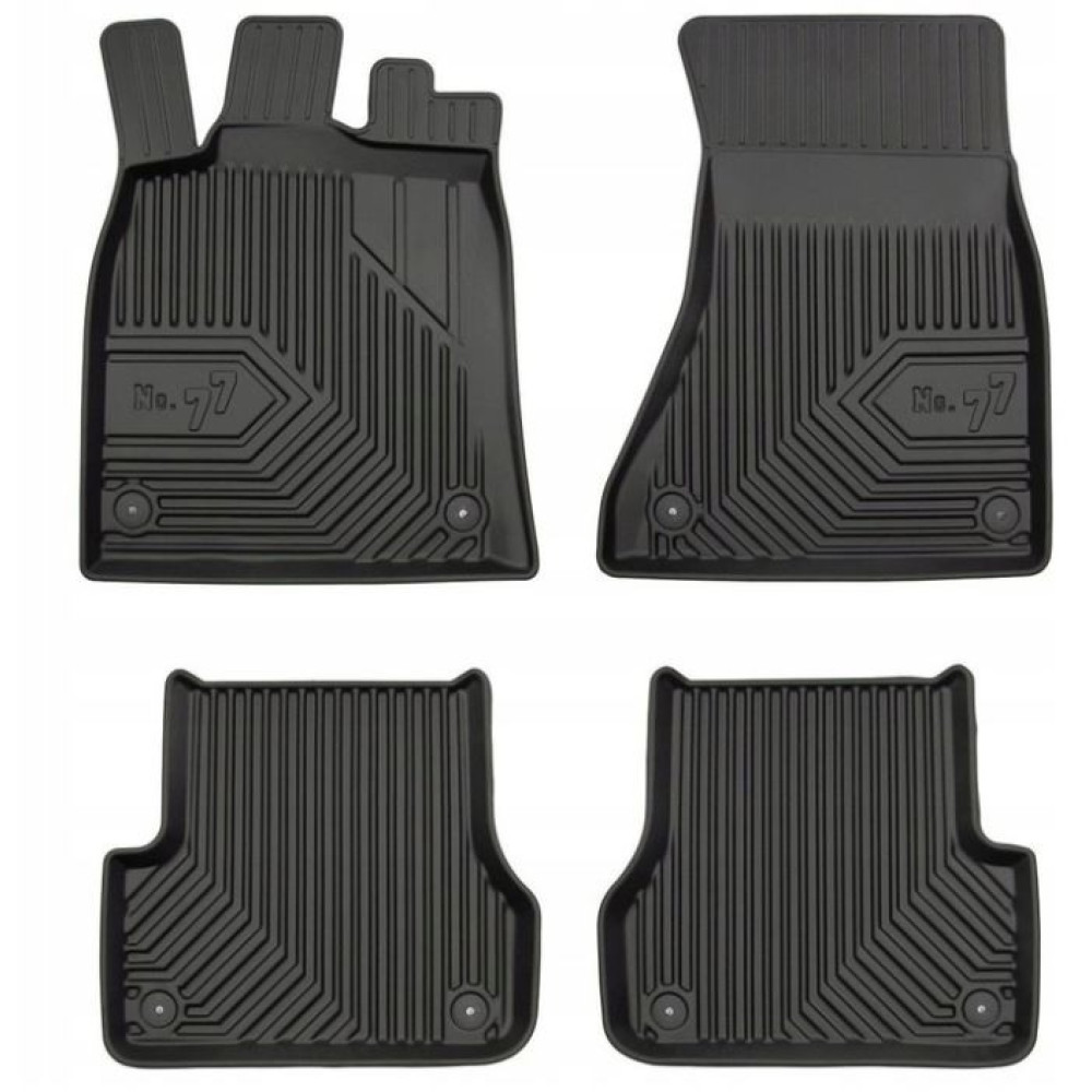 Car rubber floor mats AUDI A7 (2010-2017) No. 77 FROGUM