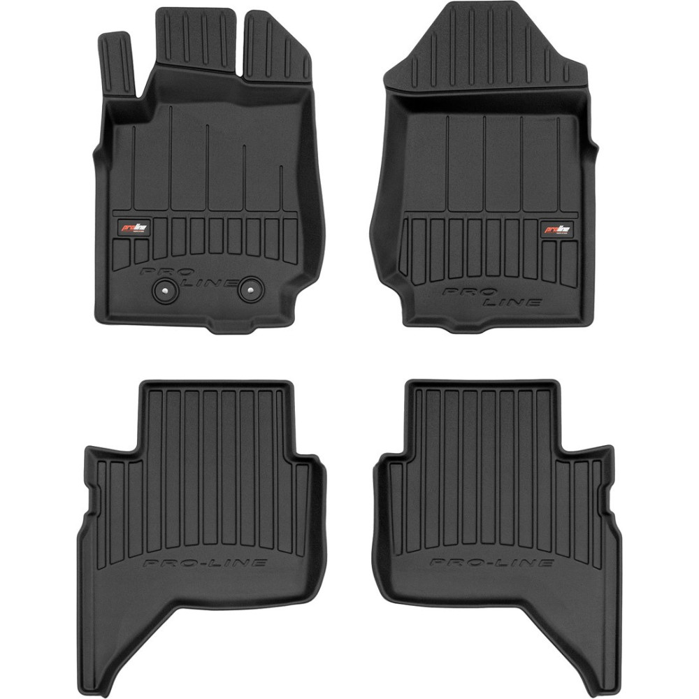 Car rubber floor mats black FORD RANGER (2016-...) 3D FROGUM