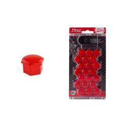 Bolt/nut caps red 17mm AMIO G21302 (20 pcs.)